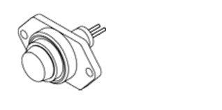 Yellow Plastic Standard Hole adaptor for Pilot Light or Horn