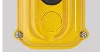 Yellow Plastic Button Hole Blank