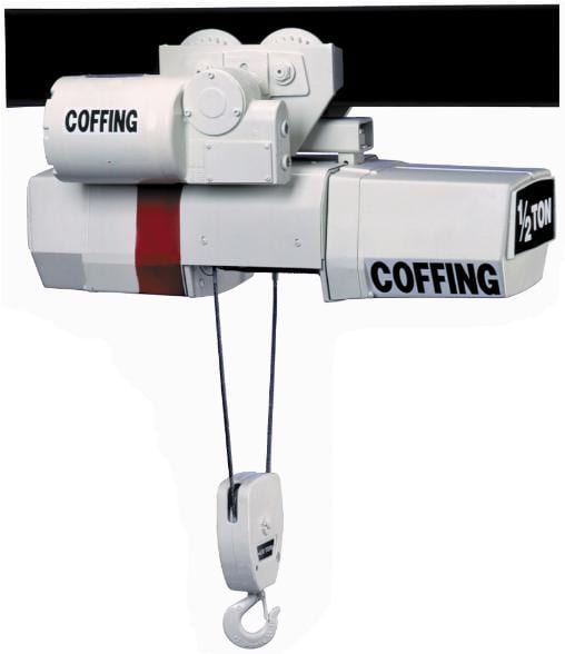 Coffing 1 Ton , 15FT of lift, @16FPM, 230/460V-60Hz, with 11FT pendant cord and 15 FT power cord, with plain trolley