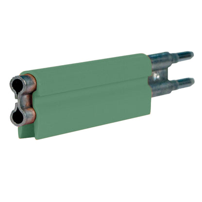 8-Bar Conductor Bar, 110A, Galvanized Steel, Green PVC Cover, 10FT Length