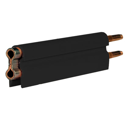 8-Bar Conductor Bar, 250A, Copper / Stainless Clad, Black UV Resistant PVC Cover, 10FT Length