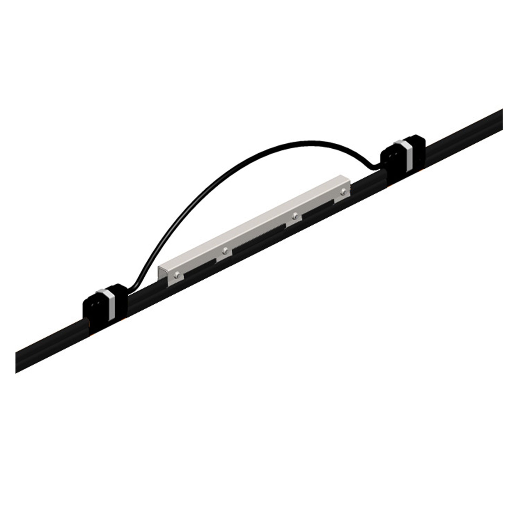 8-Bar Expansion Section, 250A, Copper / Stainless Clad, Black UV Resistant PVC Cover, 10FT Length