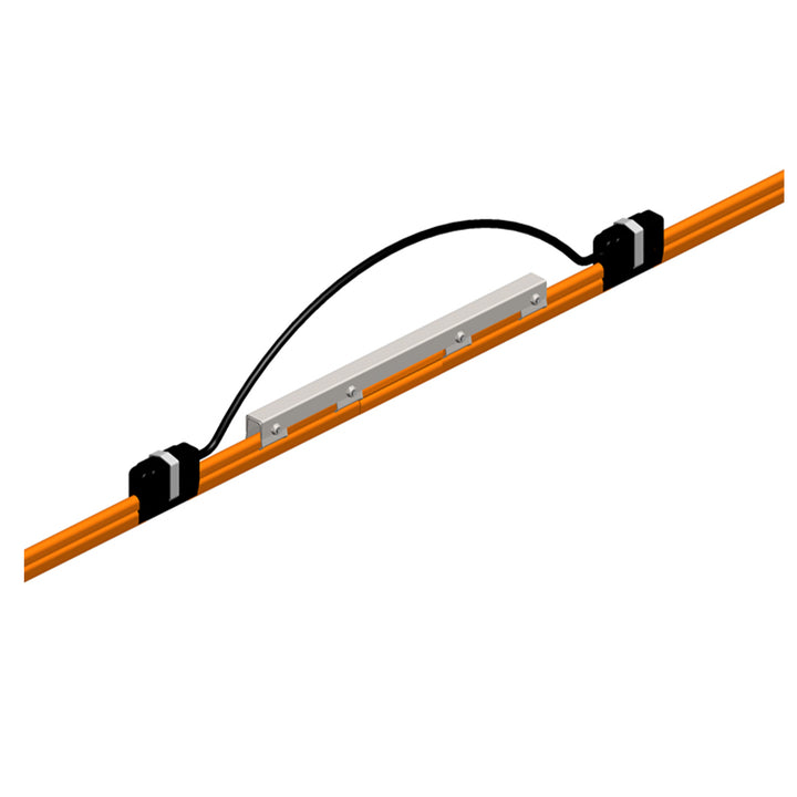 8-Bar Expansion Section, 250A, Copper / Stainless Clad, Dark Orange High Heat Cover, 10FT Length