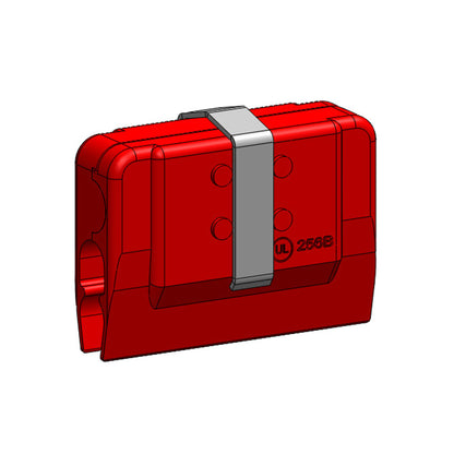 8-Bar, Power Feed, 250A Kit, Copper Clamp, Red Polyester High Heat Case