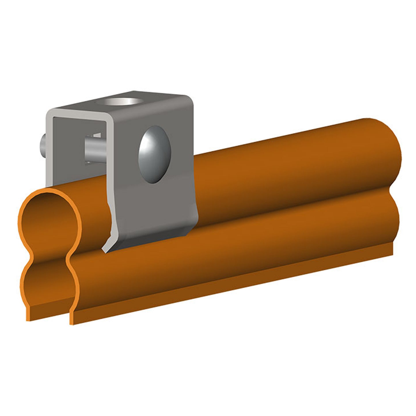 8-Bar End Cap, Polyester High Heat For 110A, 250A, and 350A Bar, 6 inch Length