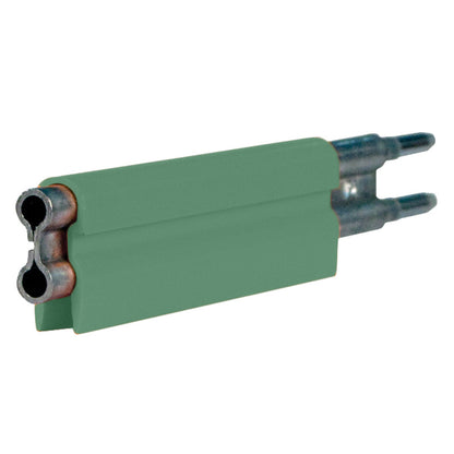 8-Bar Conductor Bar, 90A, Galvanized Steel, Green PVC Cover, 10FT Length