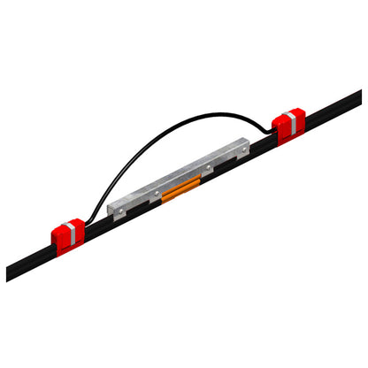 8-Bar Expansion Section, 90A, Galvanized Steel, Black UV Resistant PVC Cover, 10FT Length