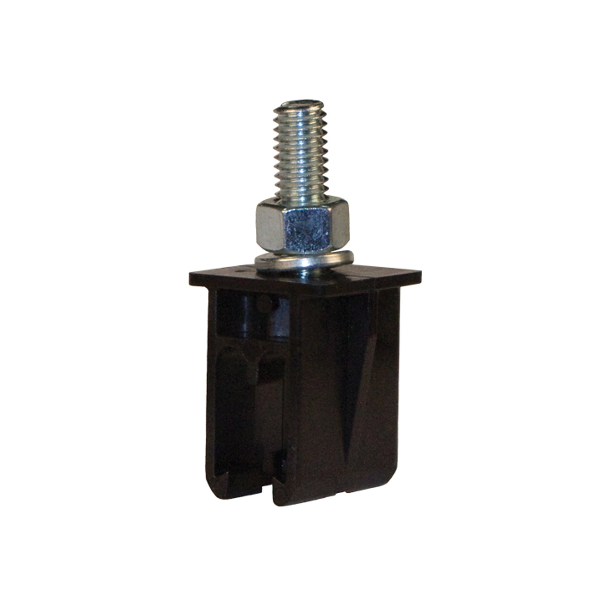 8-Bar, Hanger Clamp, Black Polycarbonate, w/o Insulator, Plated Hardware