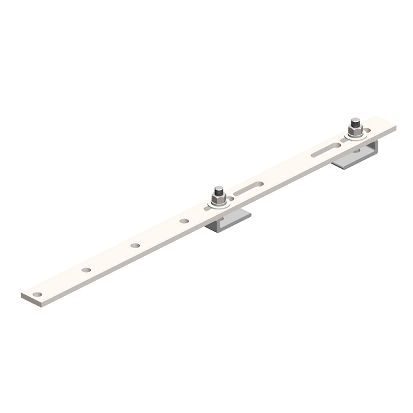 8-Bar, Bracket, Flange, w/Beam Clips, for Four Hangers on One Side (Hangers not included)
