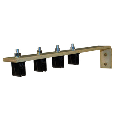 8-Bar, Bracket, Web, with Hangers, Polycarbonate Snap-in Hangers, 4 conductor, 5 inch L Brkt