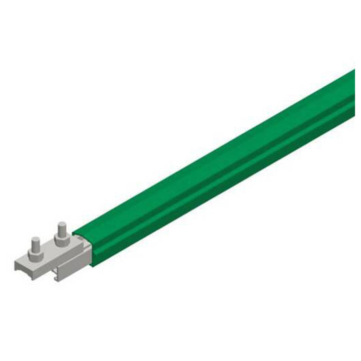 Safe-Lec 2 Conductor Bar 200A AL/SS, Green PVC Cover, w/ Splice Joint, 4.5M