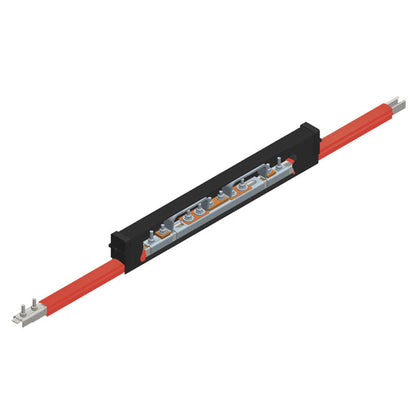 Safe-Lec 2 Expansion Section, 200A AL/SS, Red Medium Heat Polycarbonate Cover, w/ Splice Joint, 4.5M