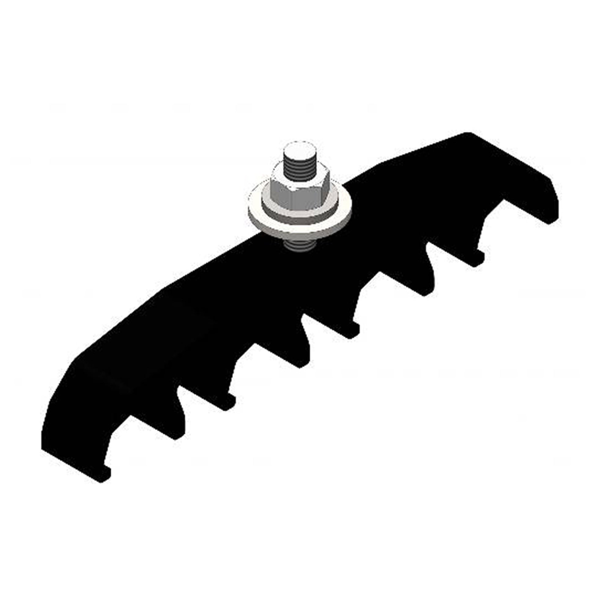 Safe-Lec 2 Hanger Clamp, 4-Pole, Standard Heat, Black Acetyl
