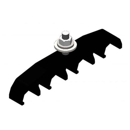 Safe-Lec 2 Hanger Clamp, 4-Pole, Standard Heat, Black Acetyl