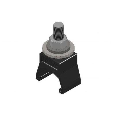 Safe-Lec 2 Hanger Clamp, 1-Pole, Standard Heat, Black Acetyl