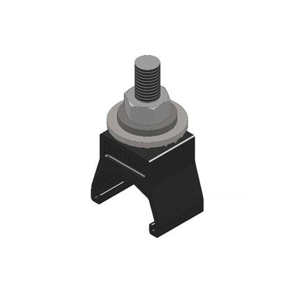 Safe-Lec 2 Hanger Clamp, 1-Pole, Standard Heat, Black Acetyl