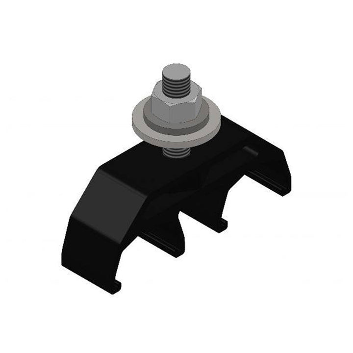 Safe-Lec 2 Hanger Clamp, 2-Pole, Standard Heat, Black Acetyl