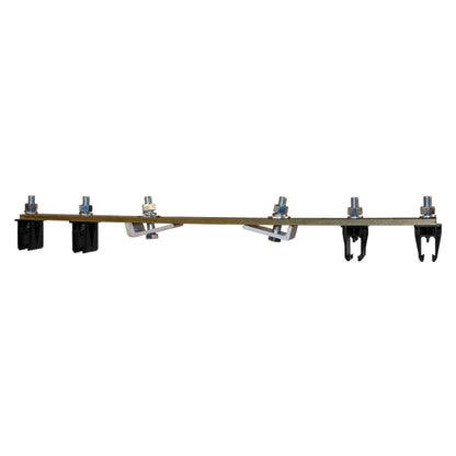 8-Bar, Bracket, Web, with Hanger Clamps, 4 Steel Cross-Bolt, 3 inch OC, 15.75 inch L