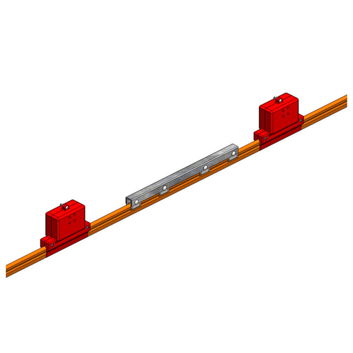 8-Bar Power Interrupting Section, 250A, Orange PVC Cover, 10FT Length