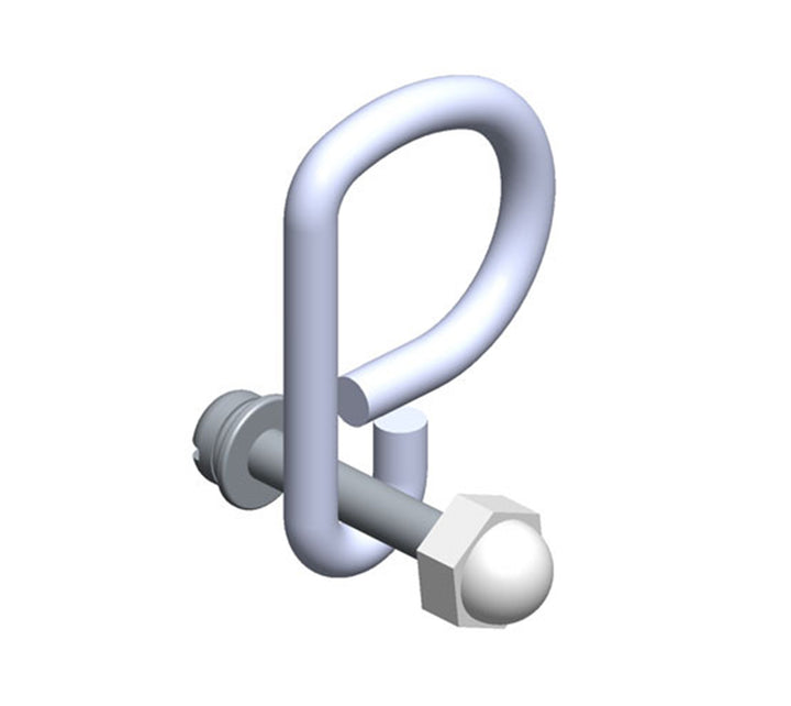 Pendant S-hook, for strain relief cable