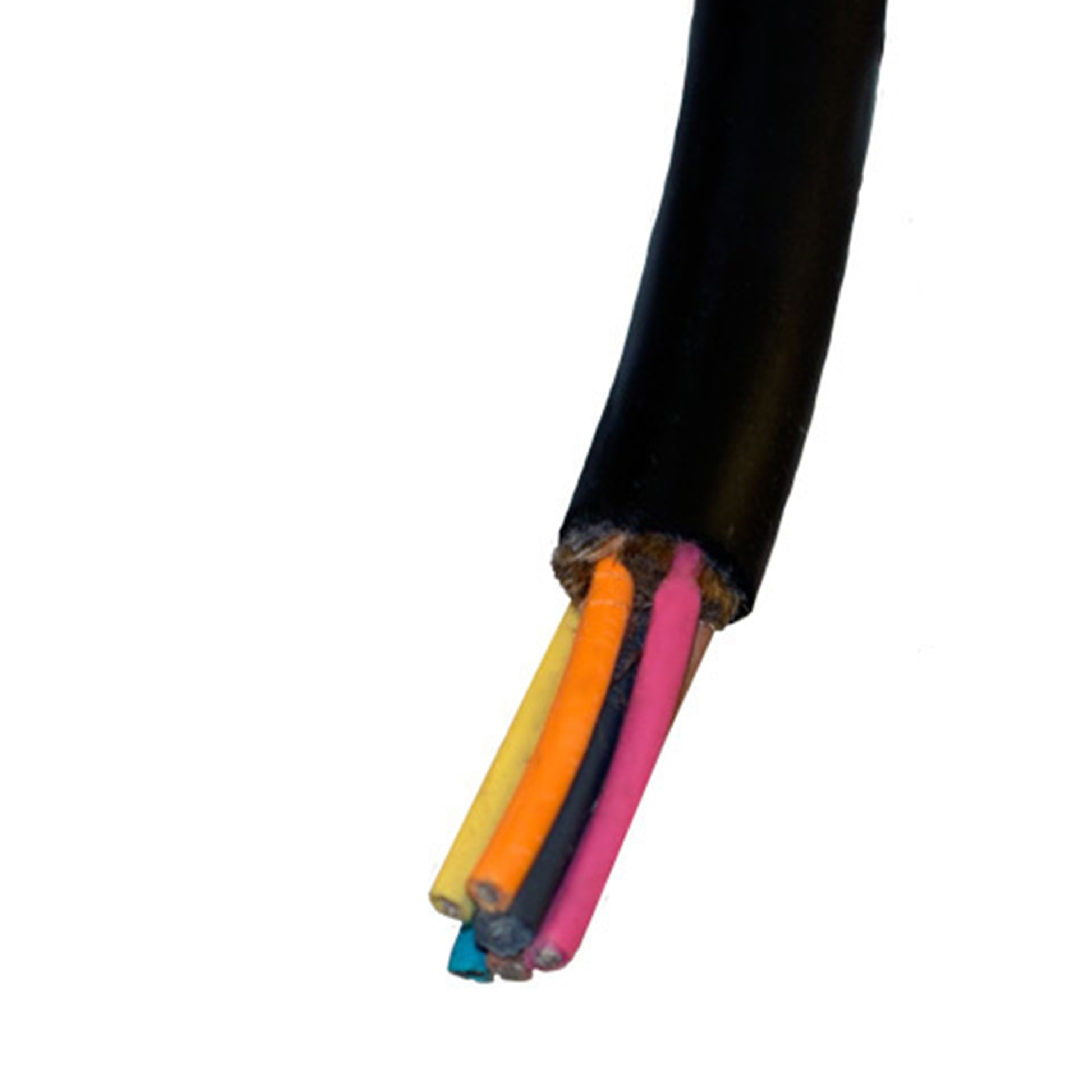 Pendant Cable with Internal Steel Strain Relief, Neoprene SO, 16 AWG / 7 Conductors