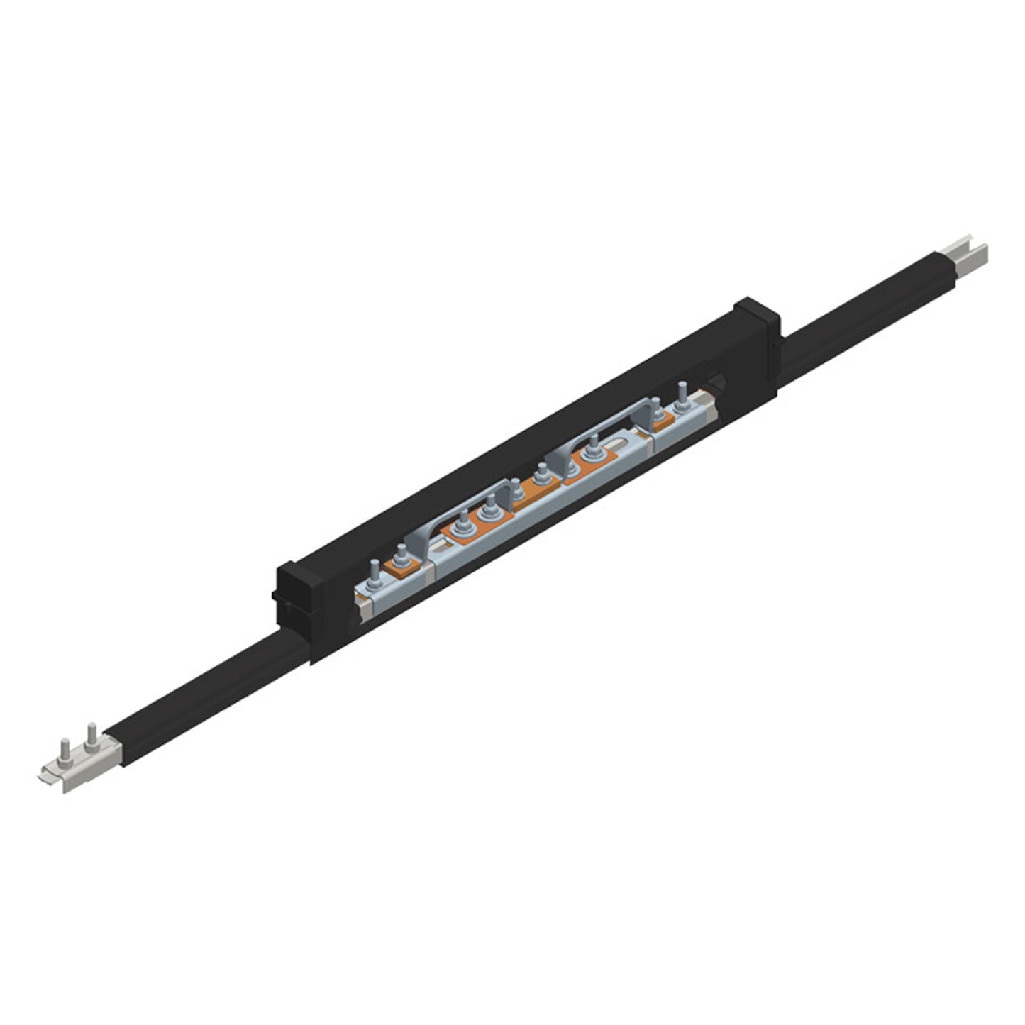 Safe-Lec 2 Expansion Section, 100A Galv Steel, Black UV Resistant PVC Cover, 4.5M