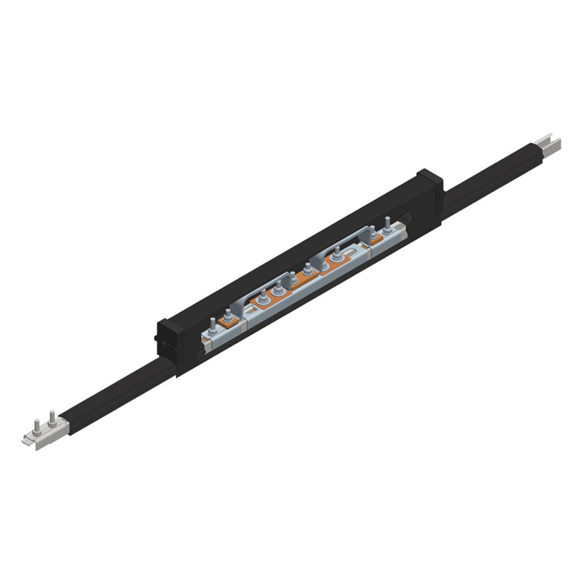 Safe-Lec 2 Expansion Section, 100A Galv Steel, Black UV Resistant PVC Cover, 4.5M