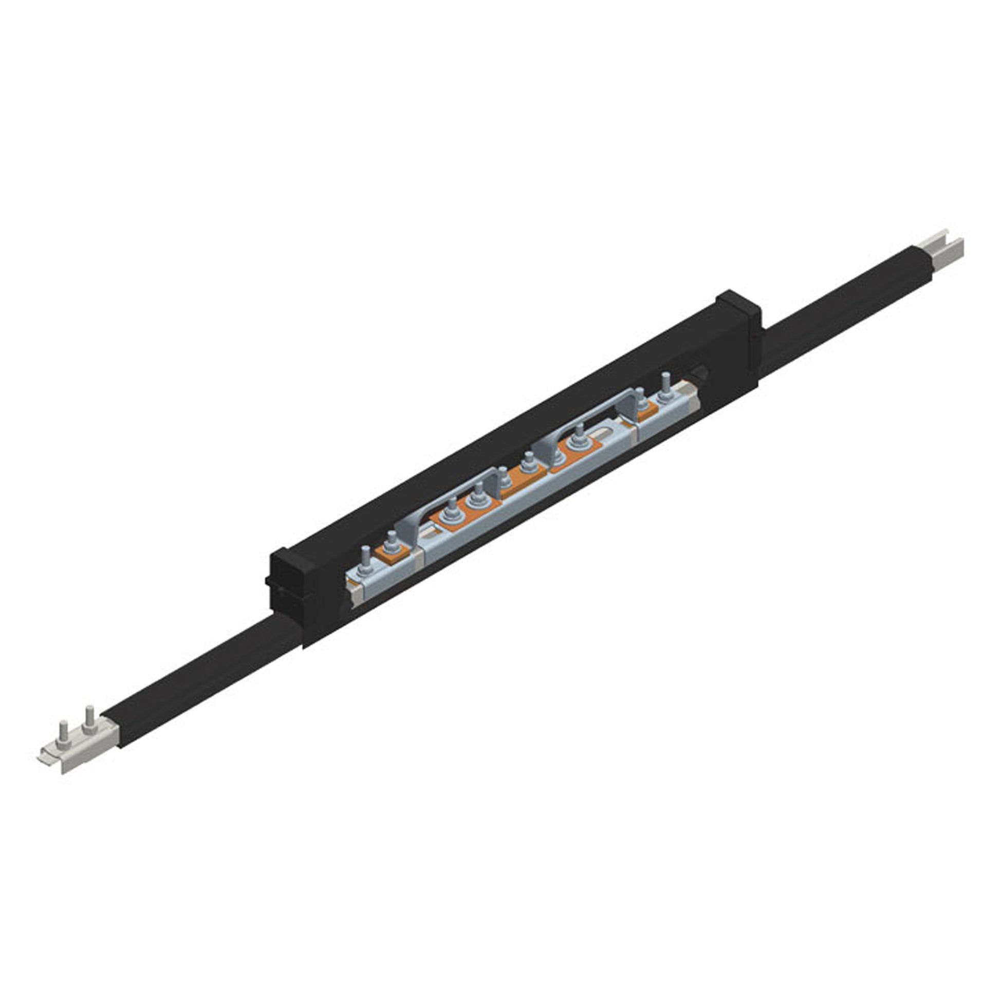 Safe-Lec 2 Expansion Section, 200A AL/SS, Black UV Resistant PVC Cover, 4.5M