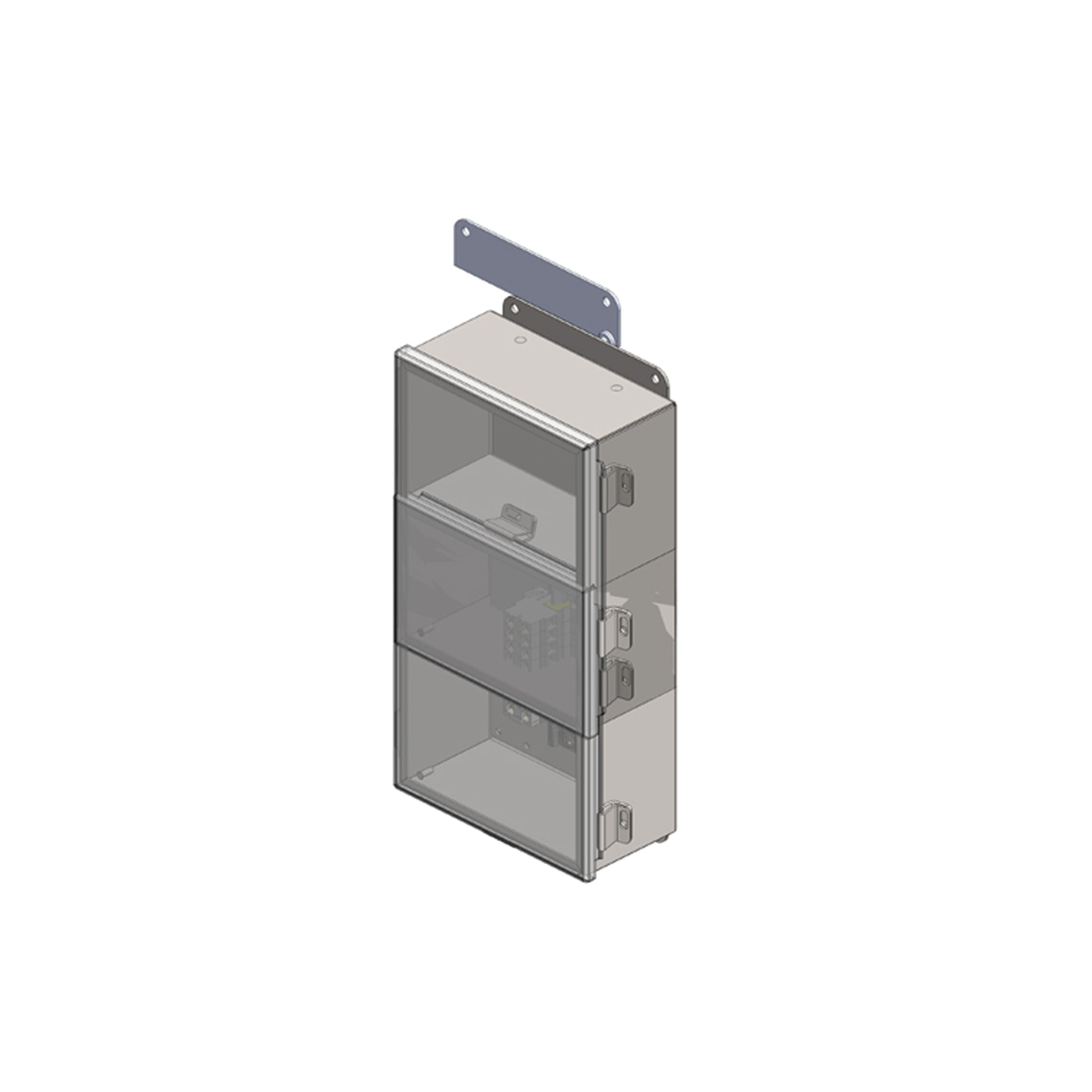 Junction Box, NEMA 12, with terminals for 8-Pole Power, 10" x 8" x 4"