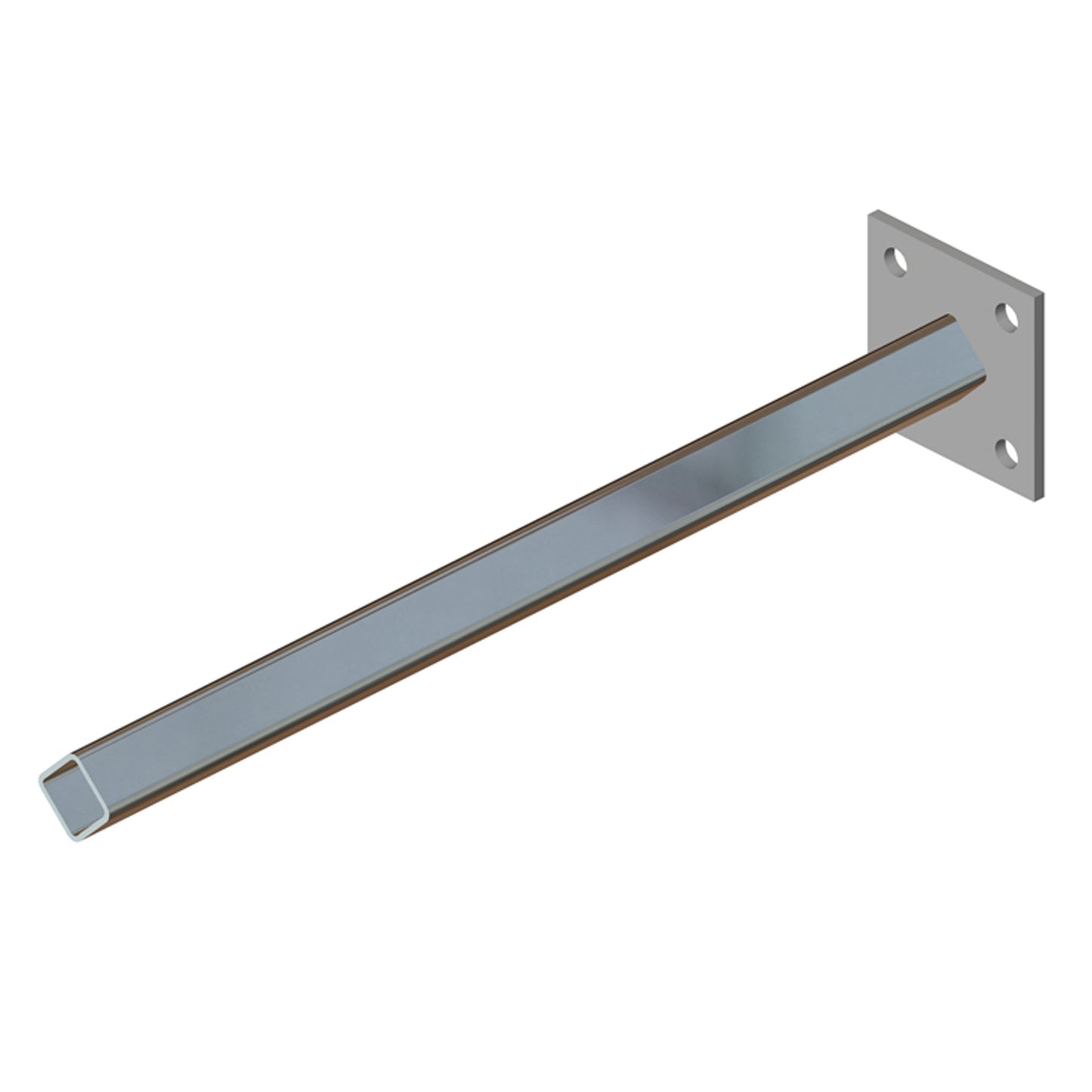 Collector Mounting Bar, Single Post, 1.0 inch sq, 24 inch L