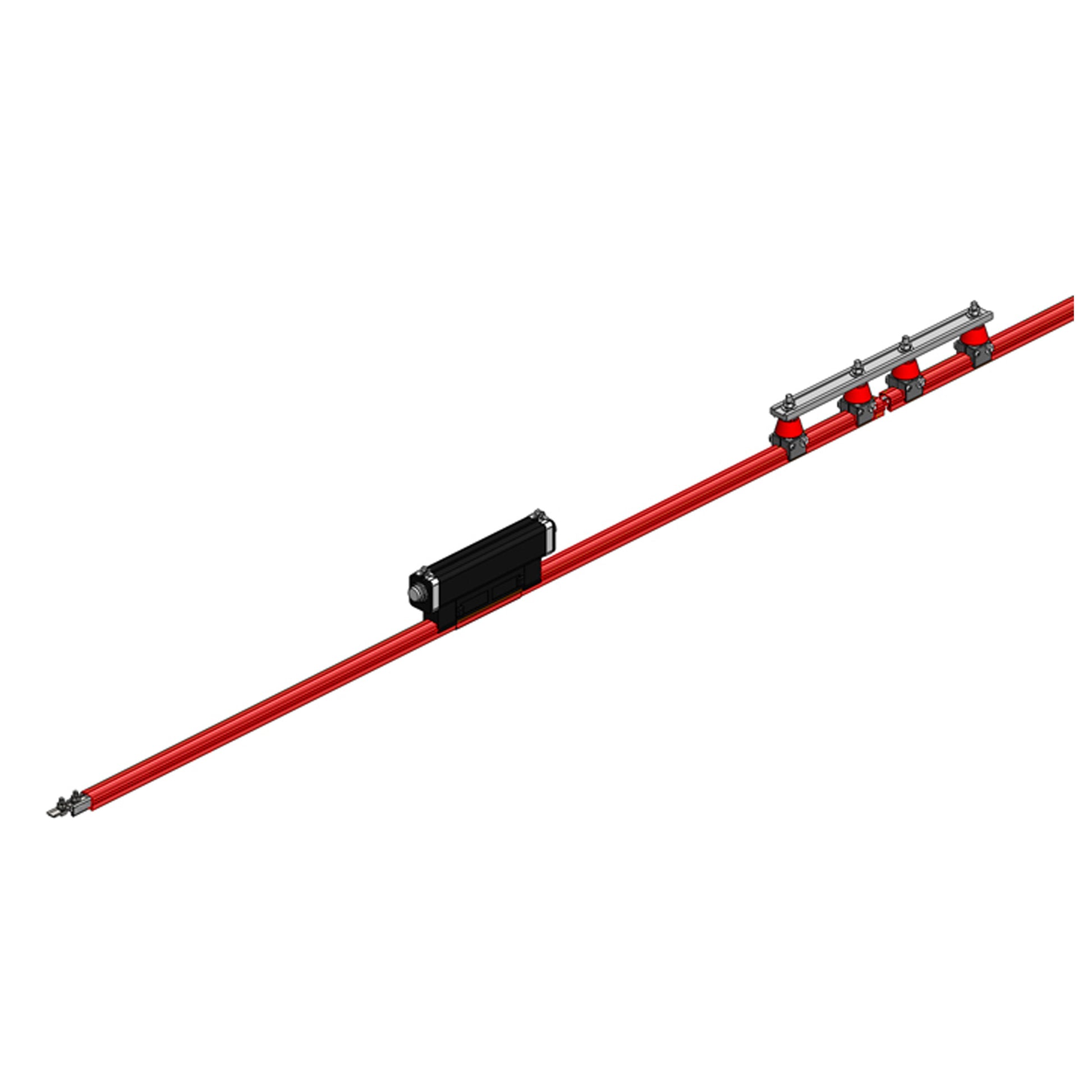 Safe-Lec 2 Power Interrupting Sections, 200A AL/SS, Red Med Heat Polycarbonate Cover