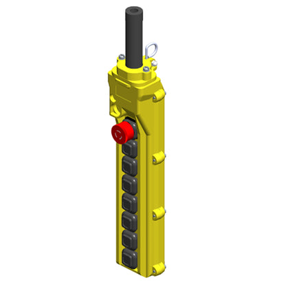80 Series 8-button Pendant with 34313, 34306, and three 34296 switches