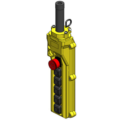 80 Series 6-button Pendant with 34313, 34306, and two 34296 switches