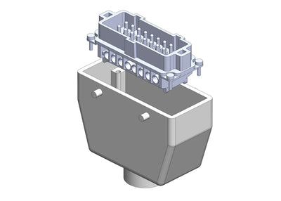 Quick Disconnect Connector - 16 pin, Male Top Entry