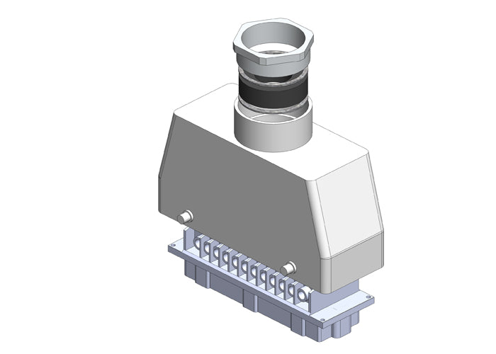 Quick Disconnect Connector - 24 pin, Male Top Entry