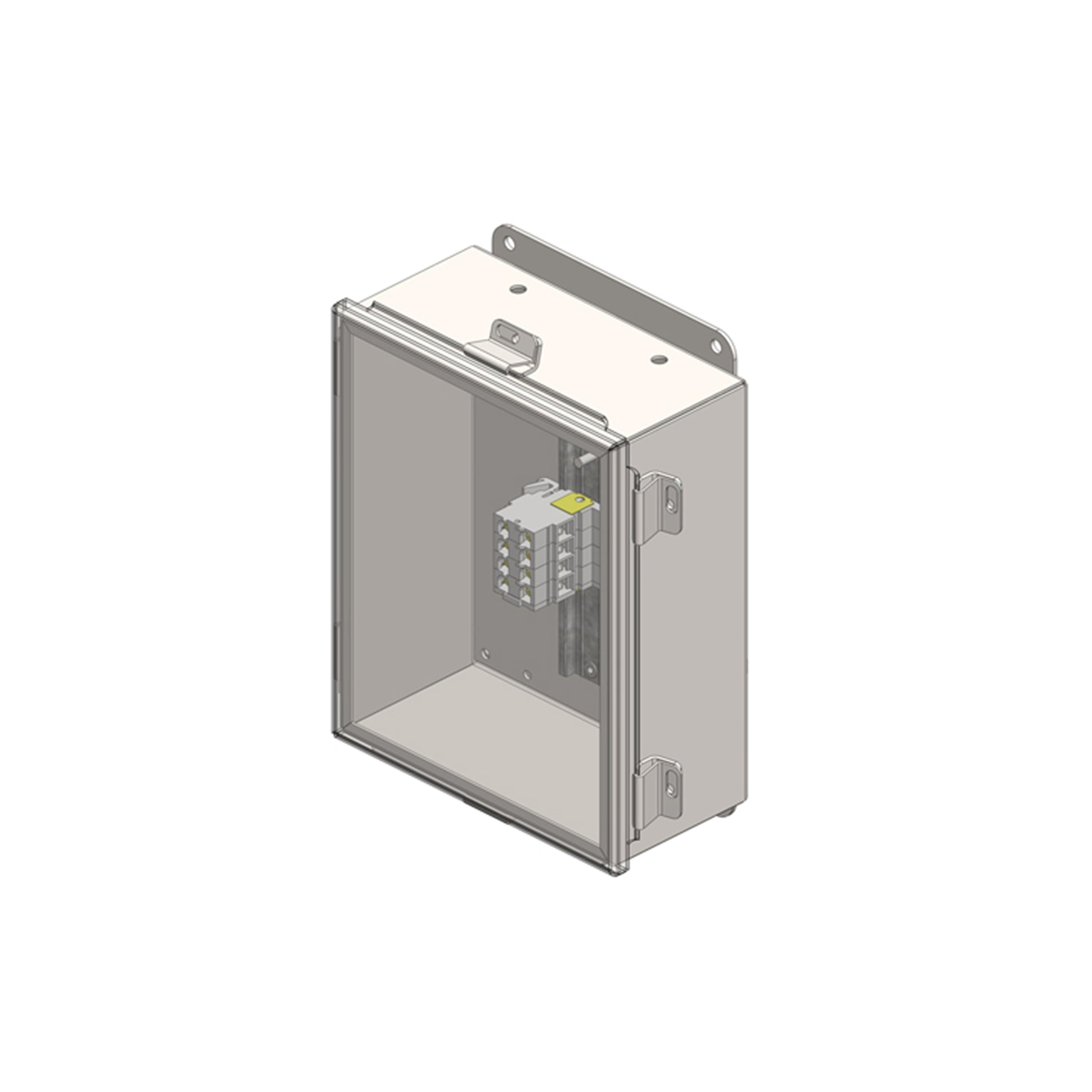 Junction Box, NEMA 12 With Terminals For 4-Pole Power, 10" x 8" x 4"