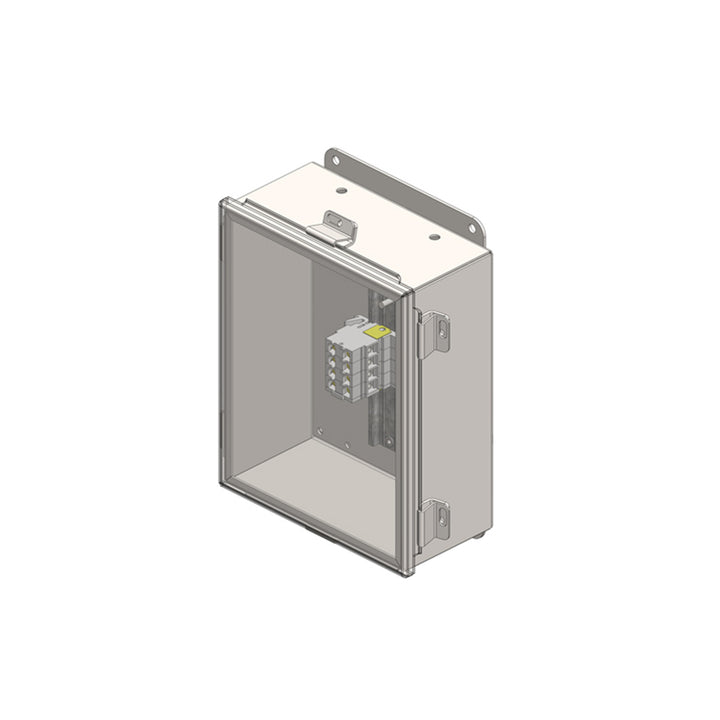 Junction Box, NEMA 12 With Terminals For 4-Pole Power, 10" x 8" x 4"