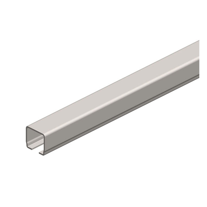 Standard Duty C-Track Festoon Track Channel, Stainless Steel, 20FT Length