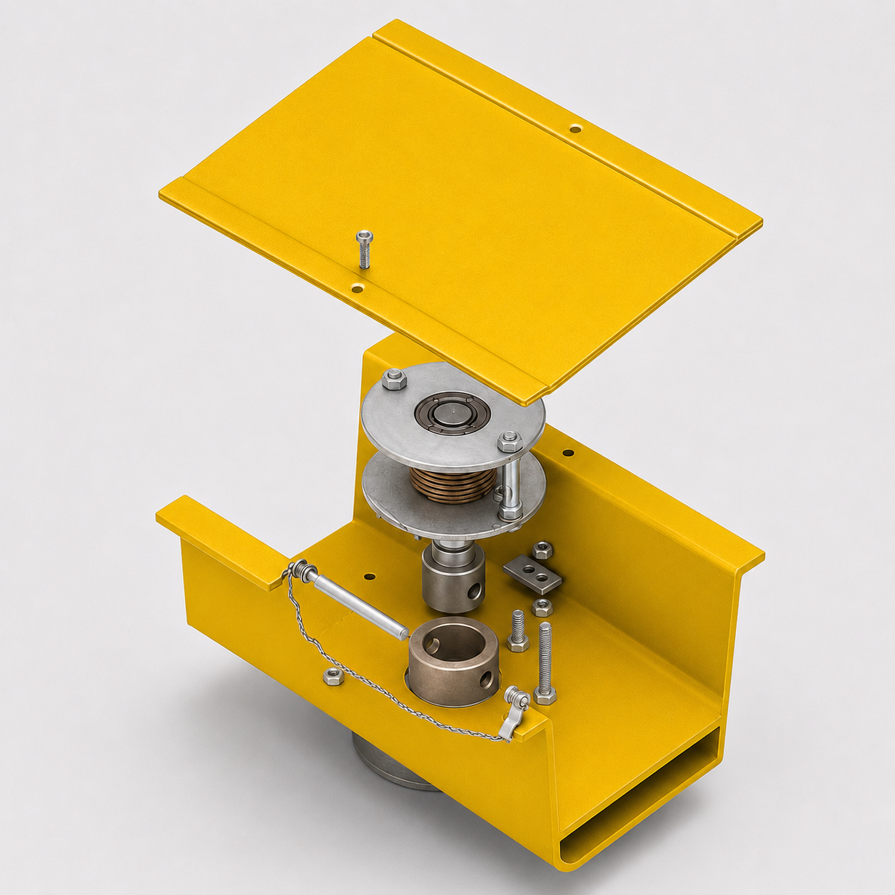 Gorbel Free Standing Jib Crane Bottom Entry Collector