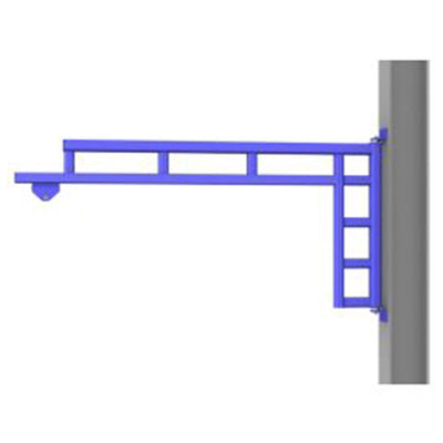 Gorbel® WSJ200 Series 150 Pound (lb) Capacity and 16 Feet (ft) Span Wall Cantilever Work Station Jib Crane