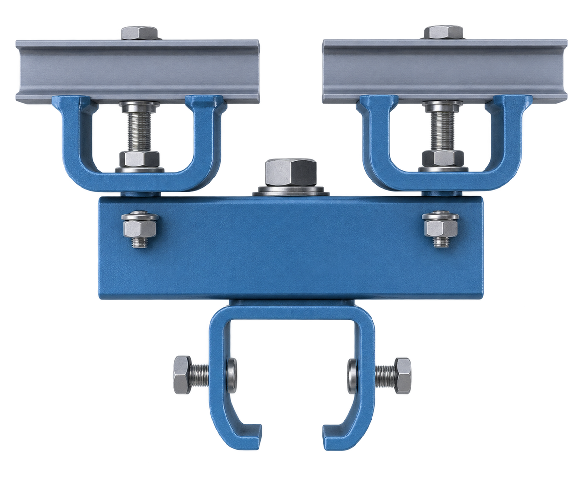 Gorbel Complete Standard Hanger - Aluminum - 2000 Series - Plain - 72 in Rod Drop - Gorbel standard hanger