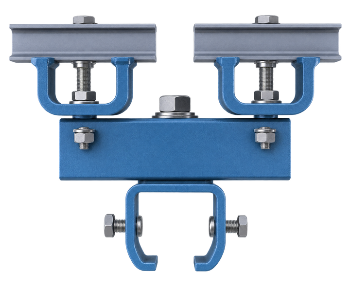 Gorbel Complete Standard Hanger - Aluminum - 2000 Series - Plain - 72 in Rod Drop - Gorbel standard hanger